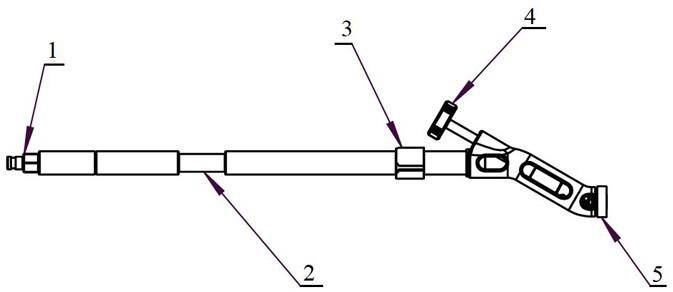 一种带弯折角度的髋关节假体安装装置的制作方法
