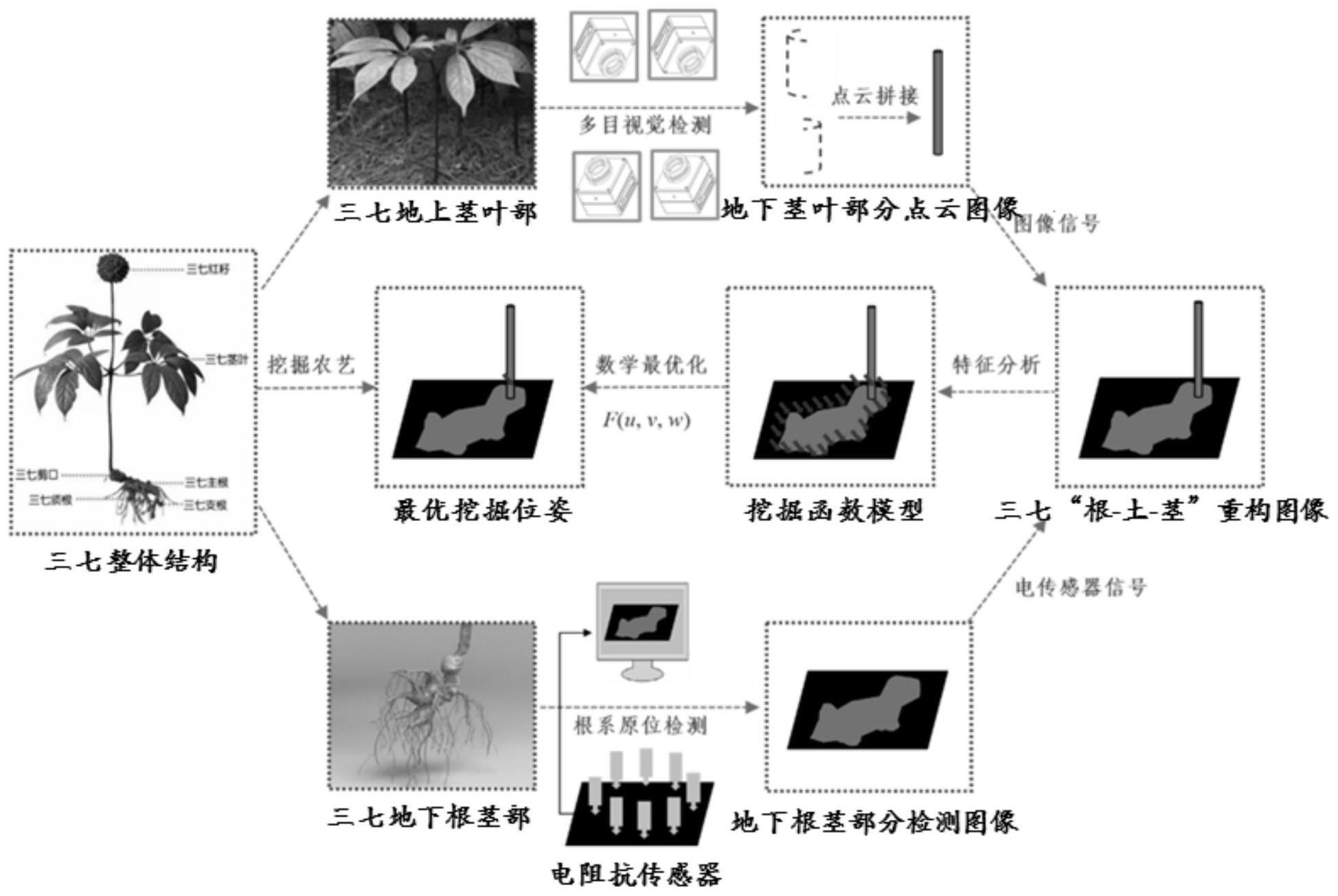 一种三七最优入挖位姿的建立方法