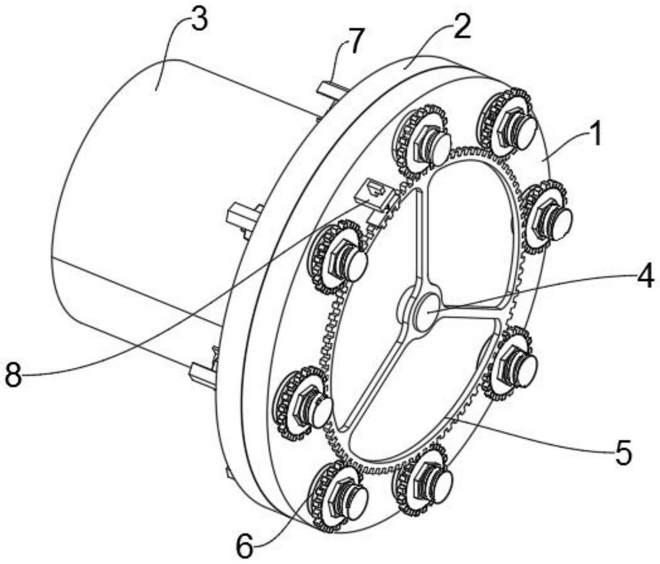 一种螺栓孔定位法兰盖的制作方法