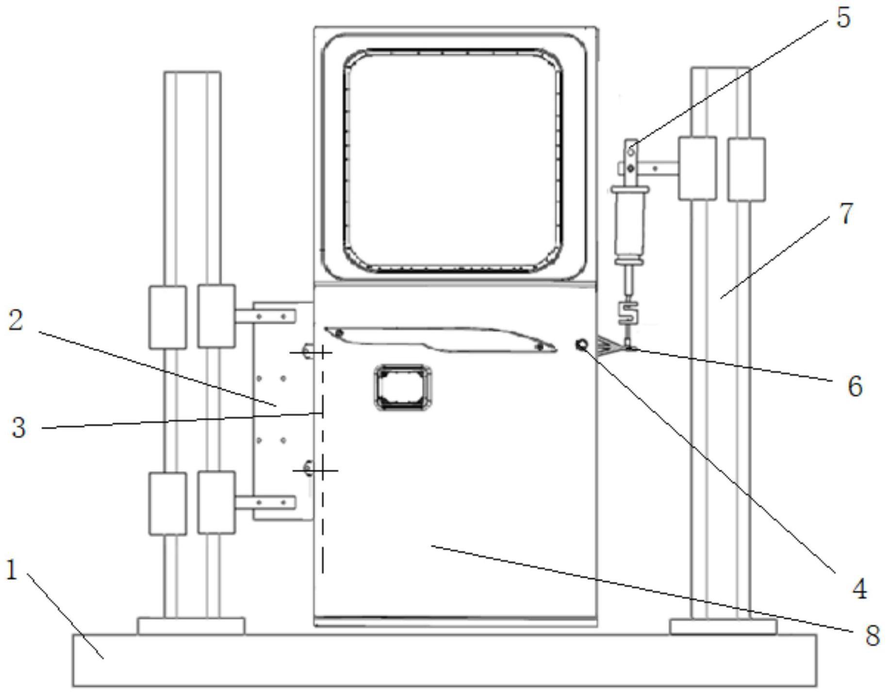 一种汽车电动中门垂直刚度试验装置及试验方法与流程