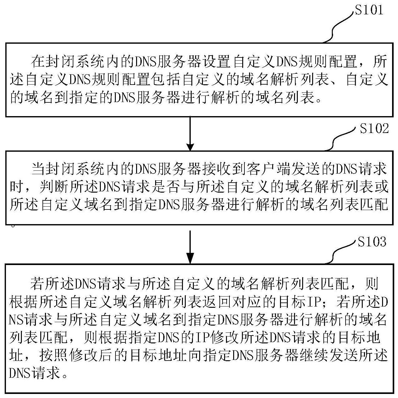 一种基于DNS代理解析分流方法和系统与流程