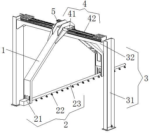 一种门型框架式移动喷淋装置的制作方法
