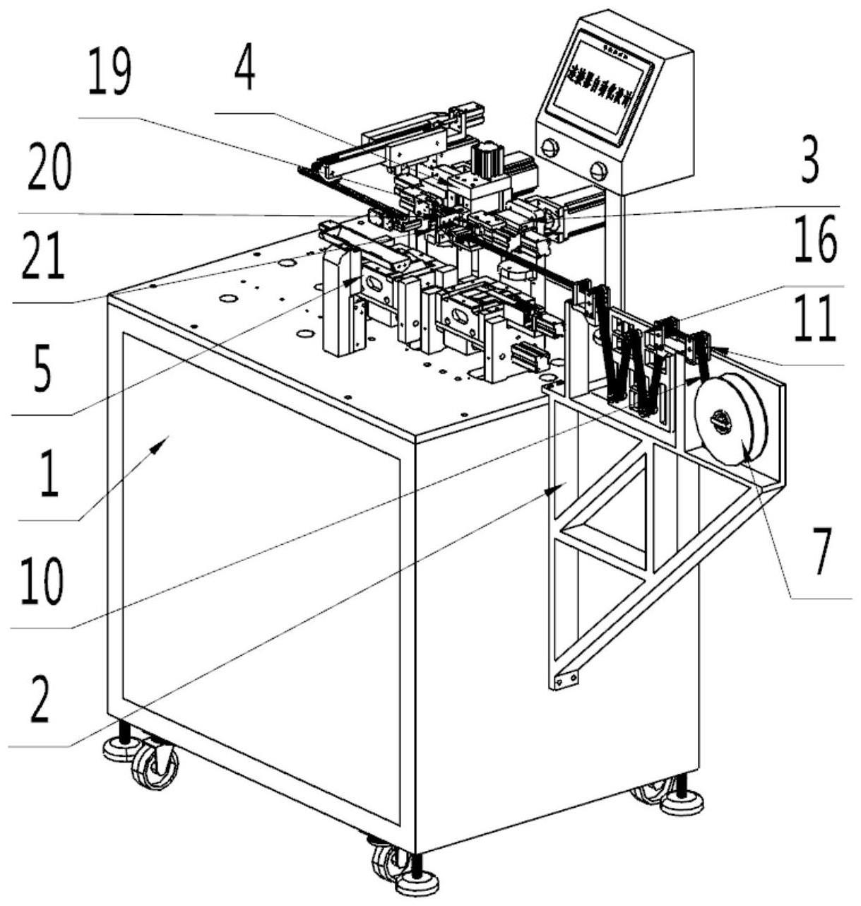 一种上料输送裁切机的均匀输送自动断料结构的制作方法