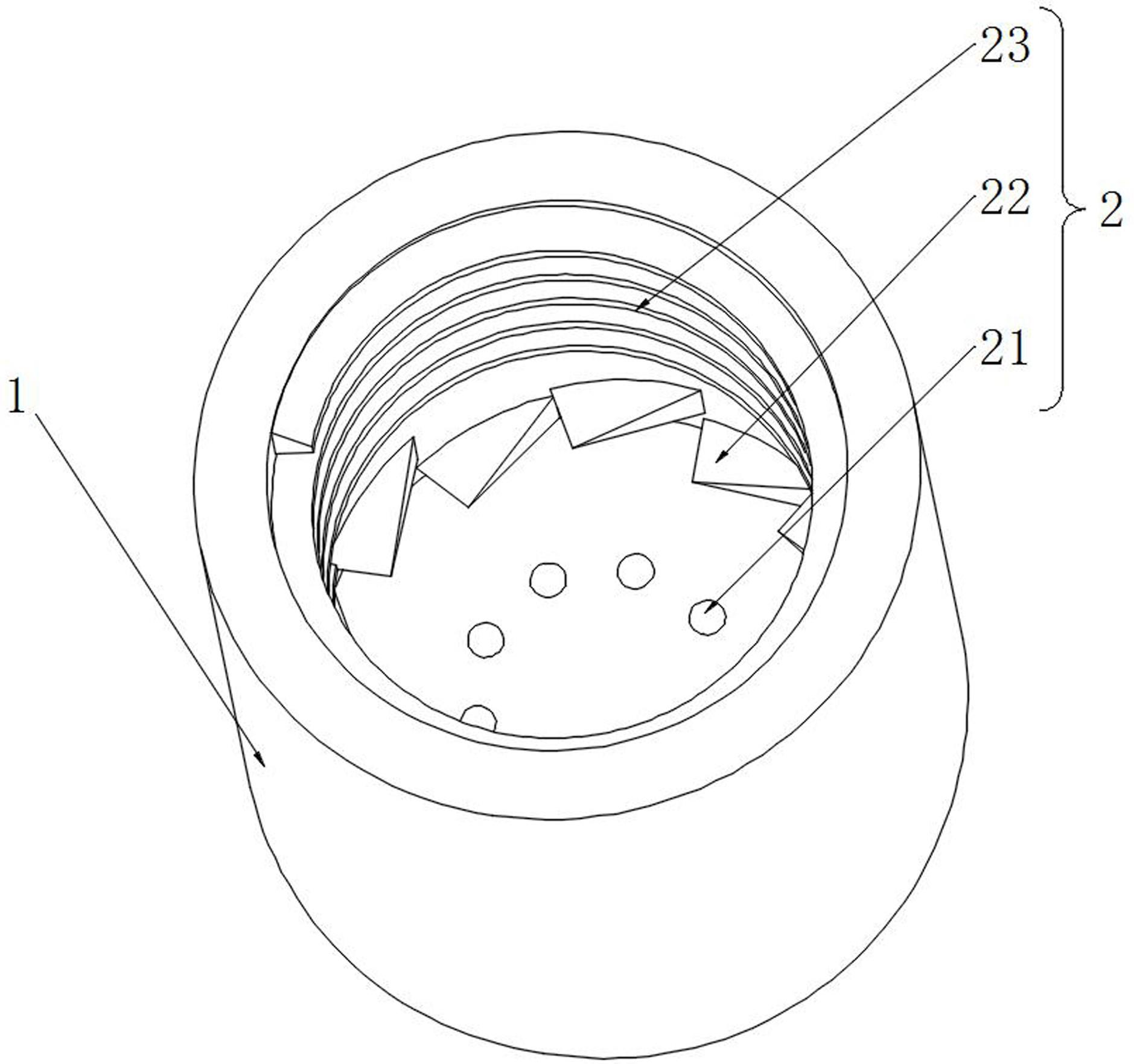 一种自带分散功能的容器的制作方法