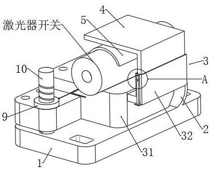 一种一体式可调节激光器开关底座的制作方法