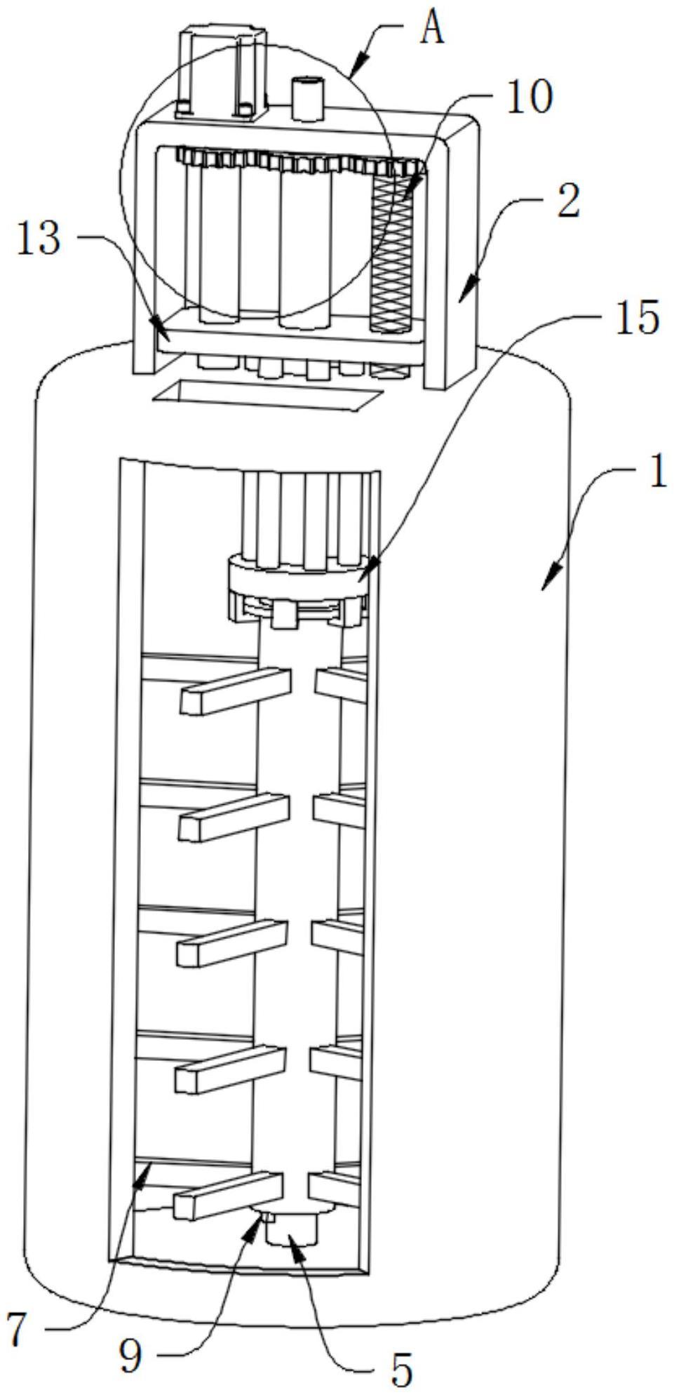 一种建筑物地面自流平砂浆回填搅拌结构的制作方法