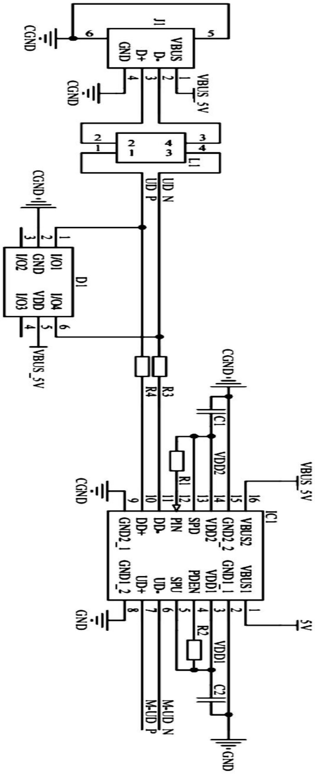 一种用于USB通信的脉冲群防护电路的制作方法