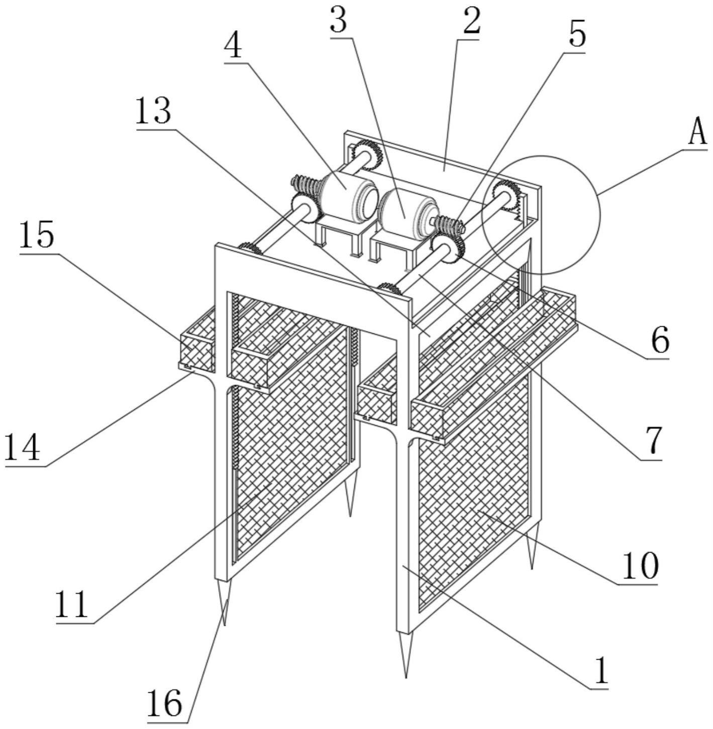 栅栏新中式围墙SU模型_景观小品_土木在线