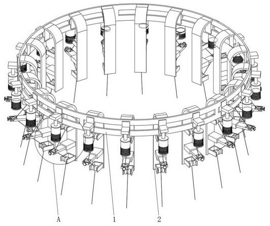 针织大圆机的圆盘调线结构的制作方法