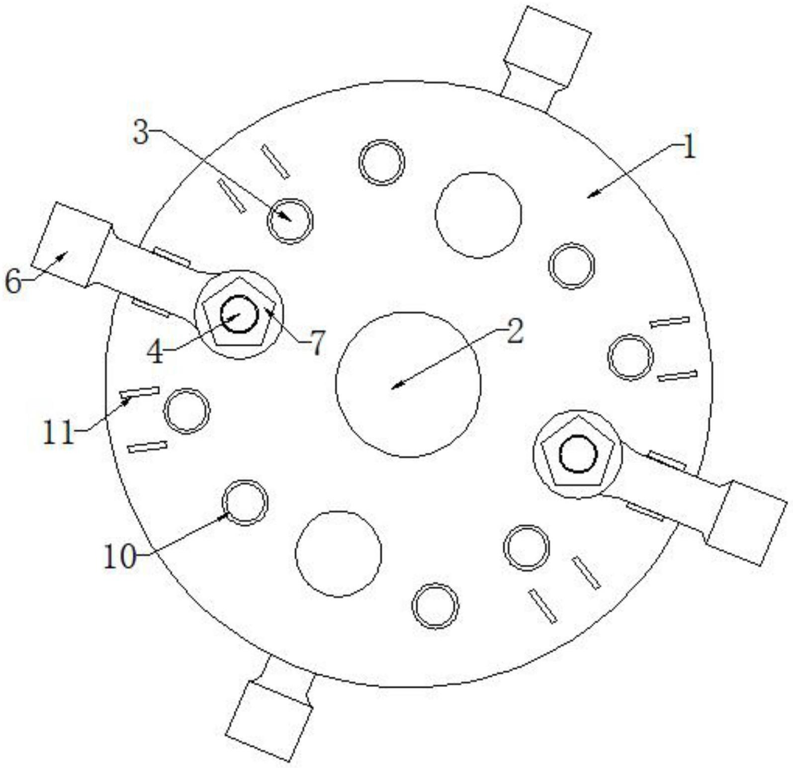 一种新型破碎机四排轴动盘的制作方法