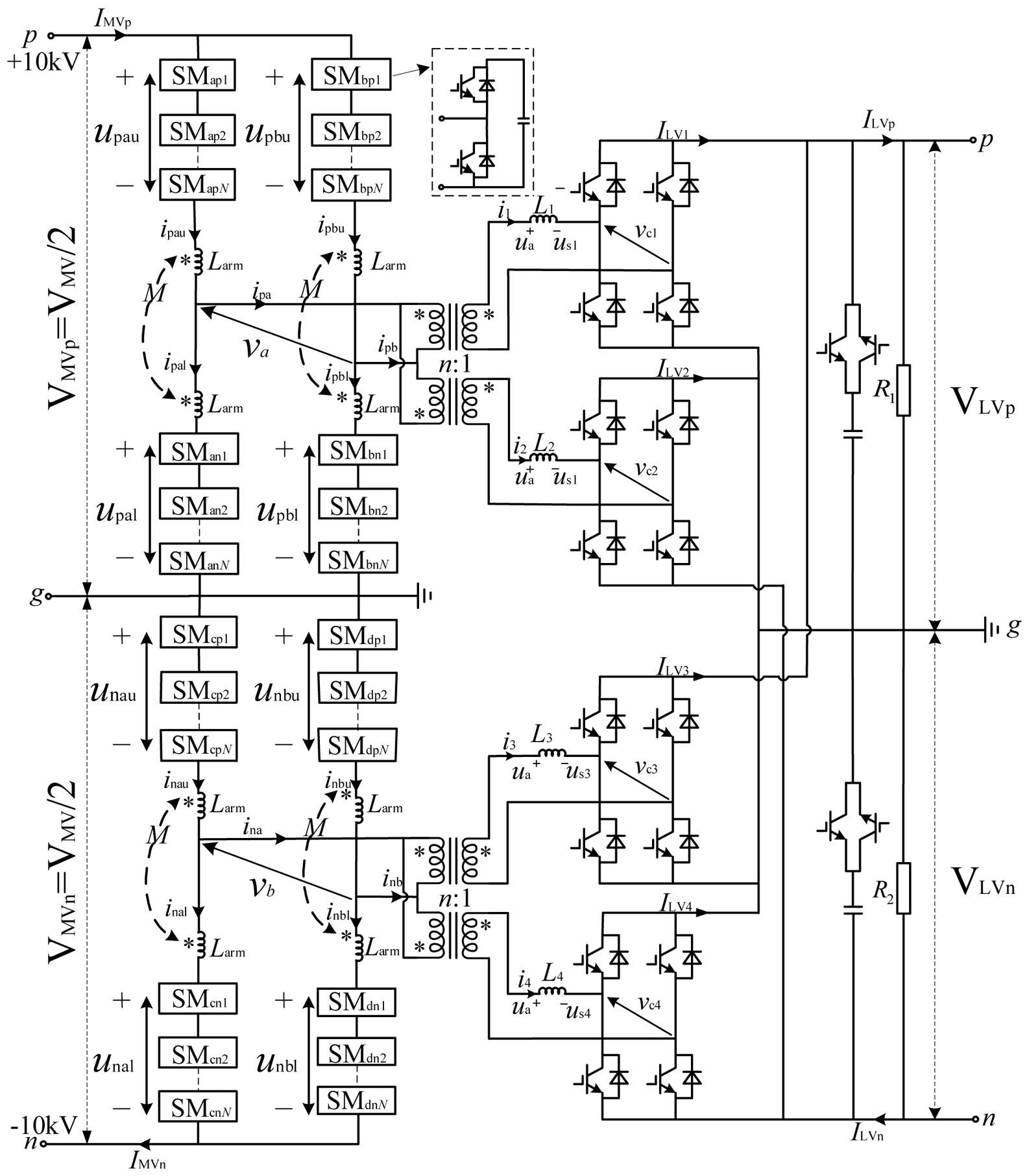 真双极隔离式模块化多电平直流变压器及控制方法与流程