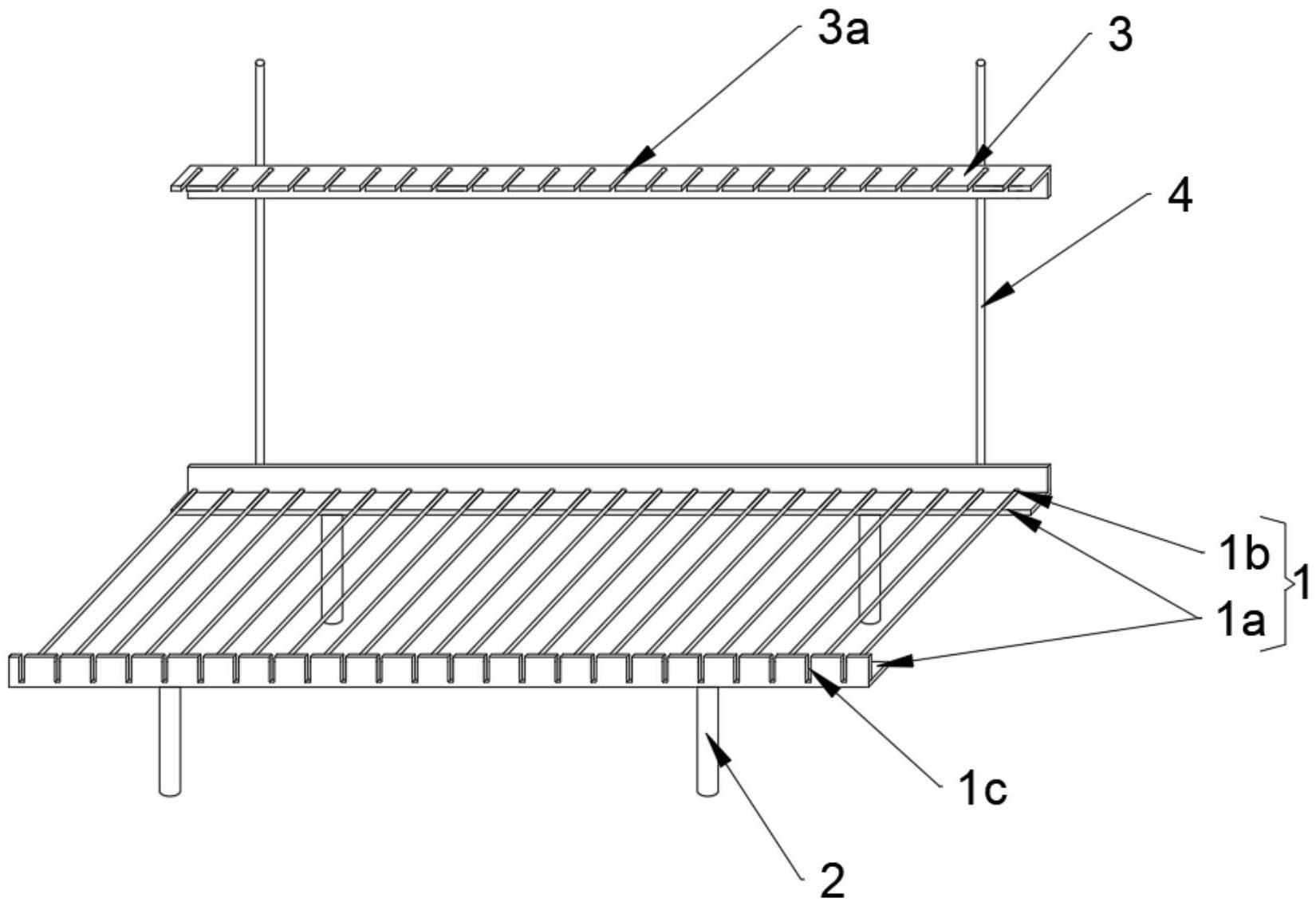一种节段式预制梁护栏预埋钢筋制作胎架的制作方法
