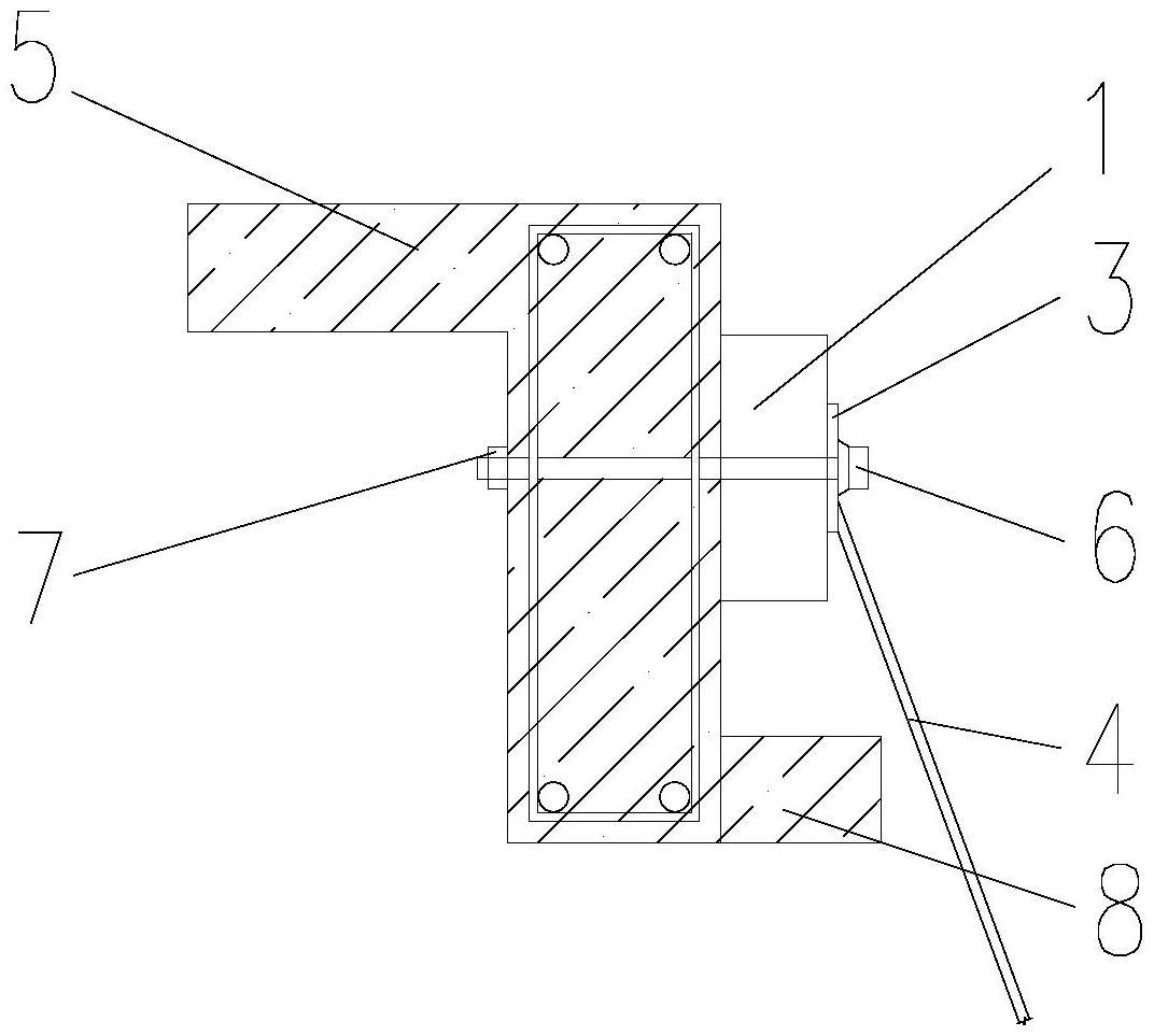 一种花篮架钢拉杆防干涉结构的制作方法