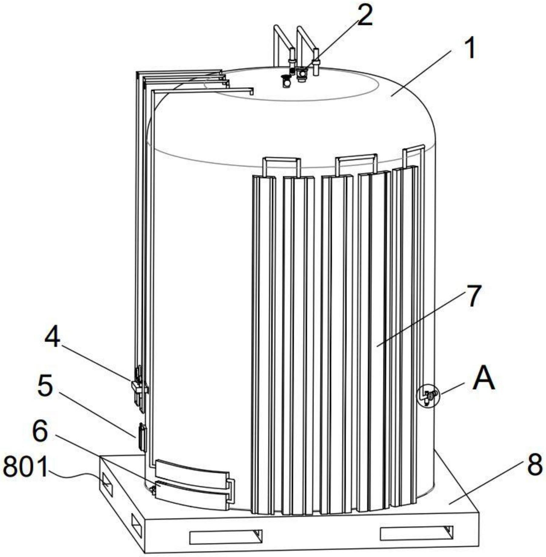 一种具备玻璃液位计及汽化器的二氧化碳储罐的制作方法