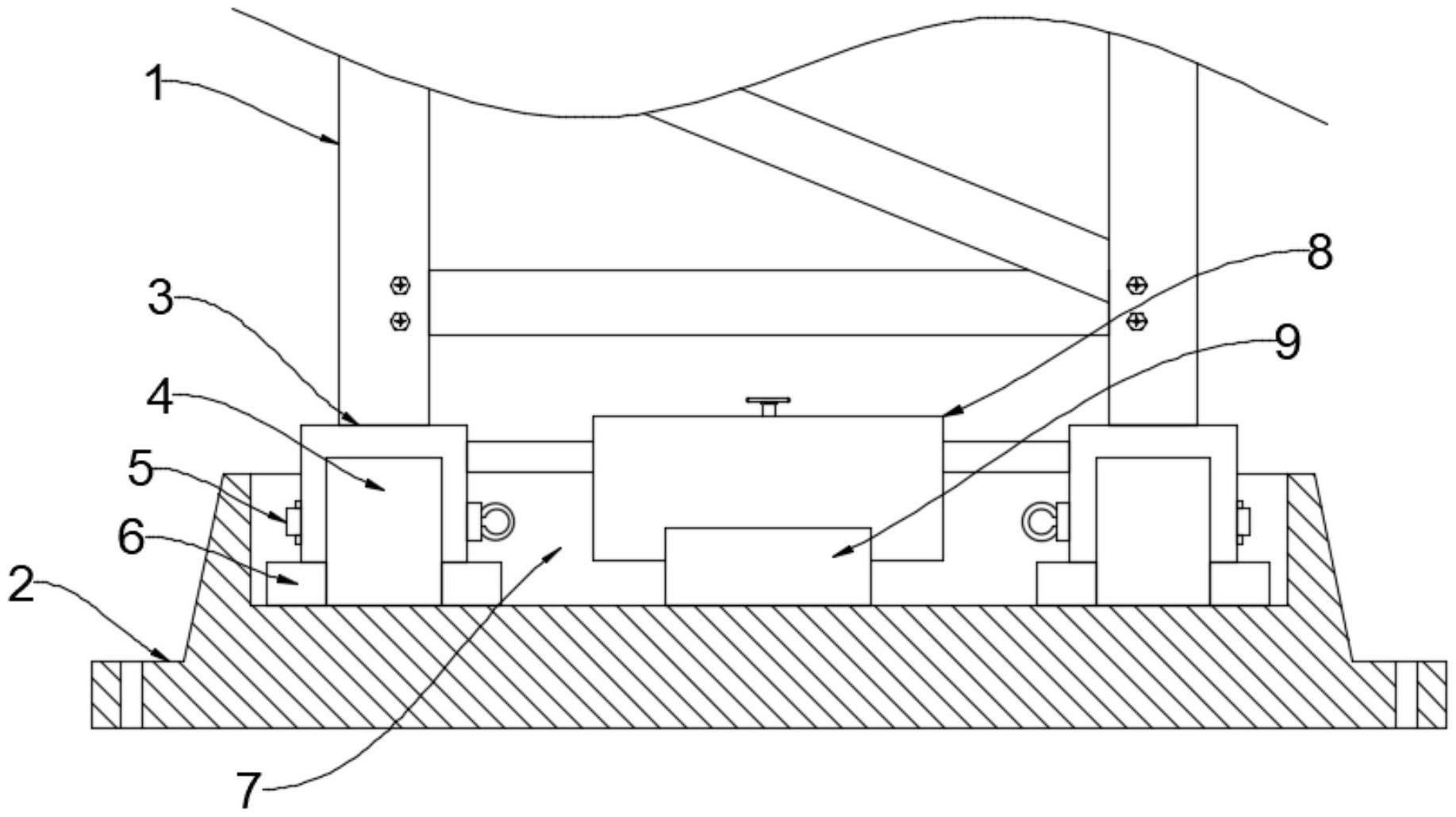 一种存放锦纶纤维丝饼成品的立体仓库桁架结构固定装置的制作方法