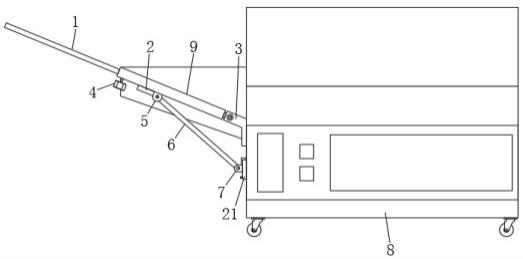 一种冲版机上料台用延展架的制作方法