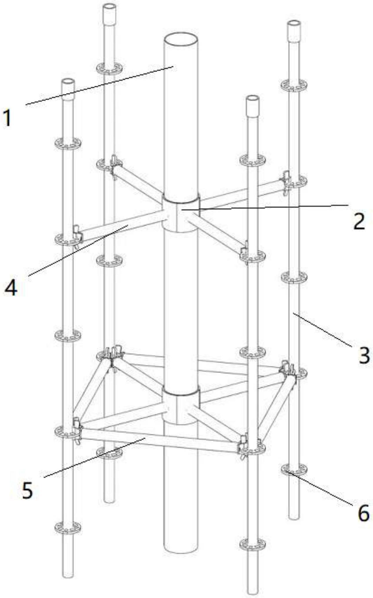 一种用于盘扣架固定泵管的杆件的制作方法