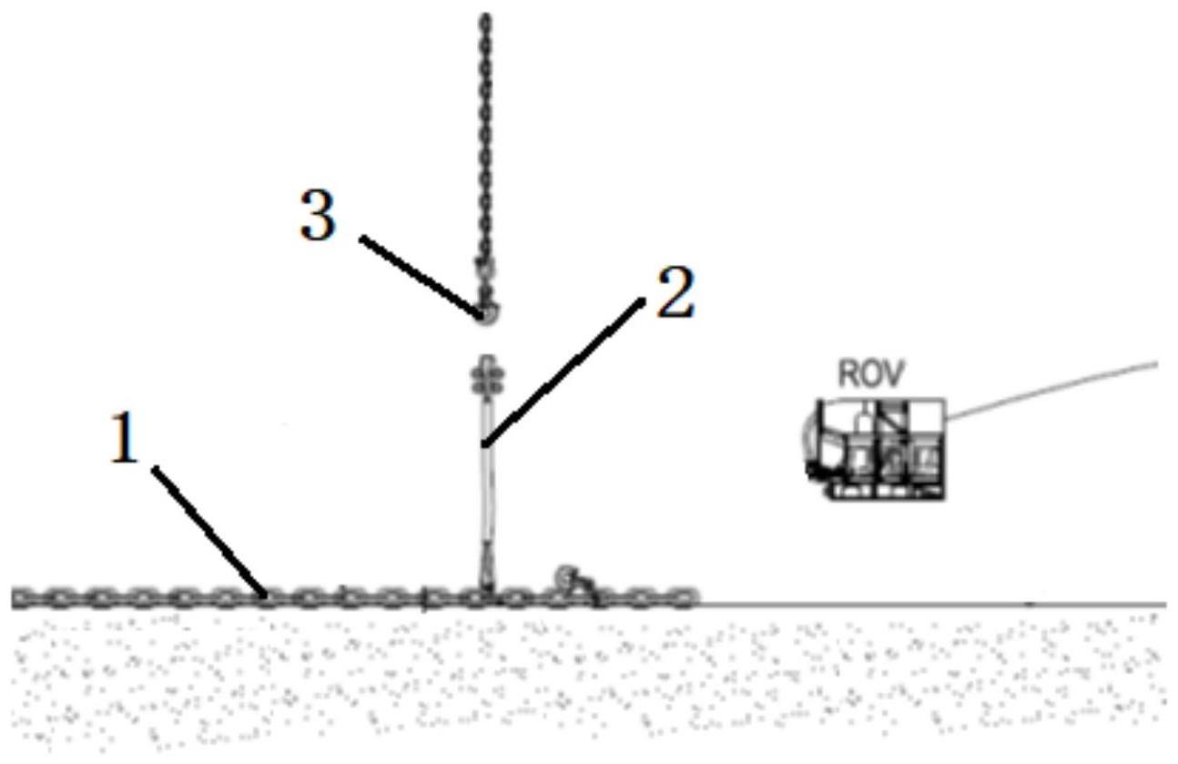 一种系泊锚腿湿存与打捞方法与流程