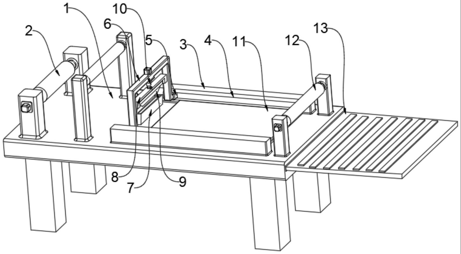 一种浸胶帆布生产浸胶机裁剪装置的制作方法
