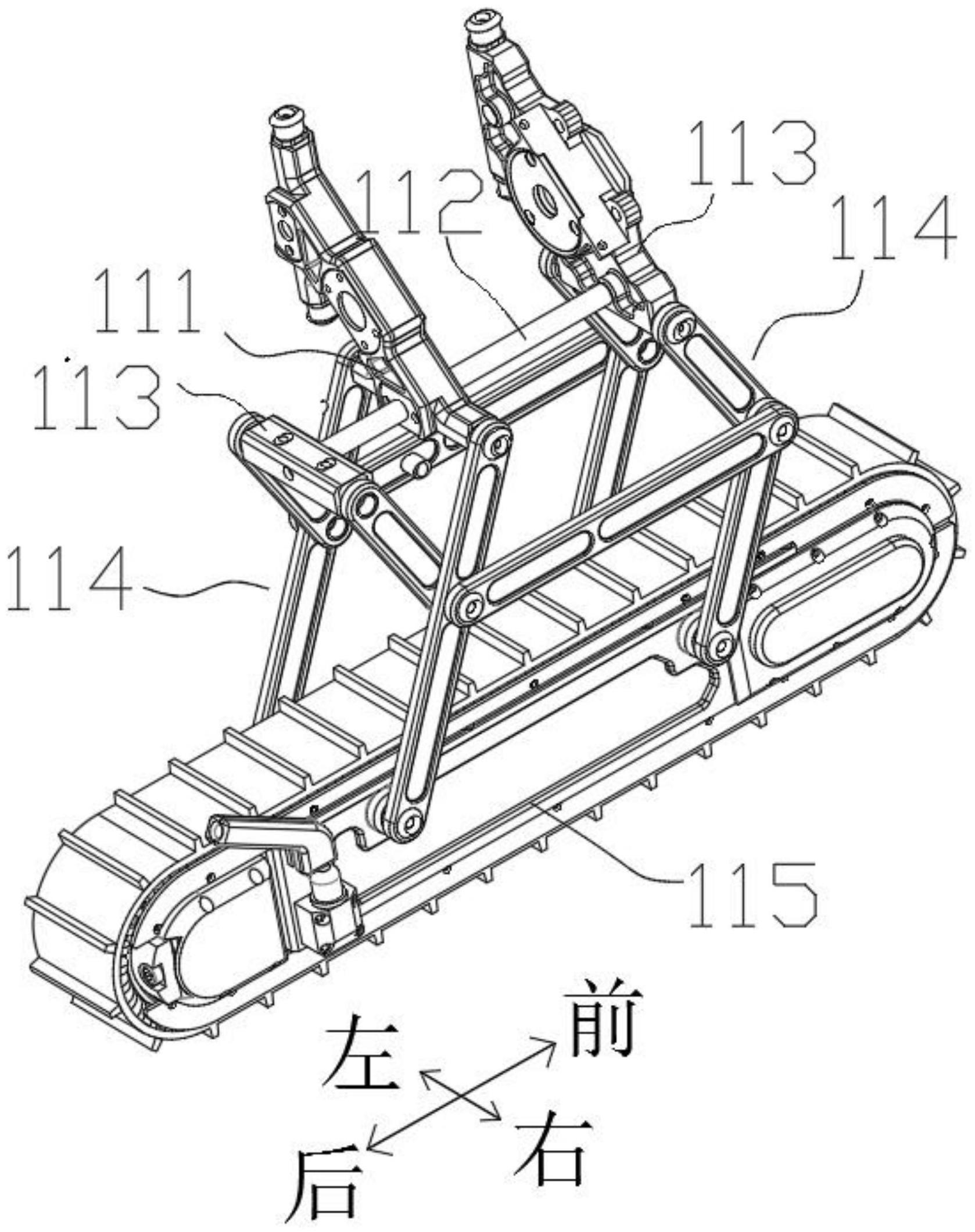 一种走行机构、管道机器人底盘及管道机器人的制作方法