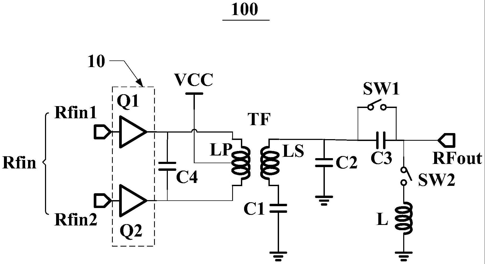 射频功率放大器及其可变阻抗切换电路和射频功放模组的制作方法