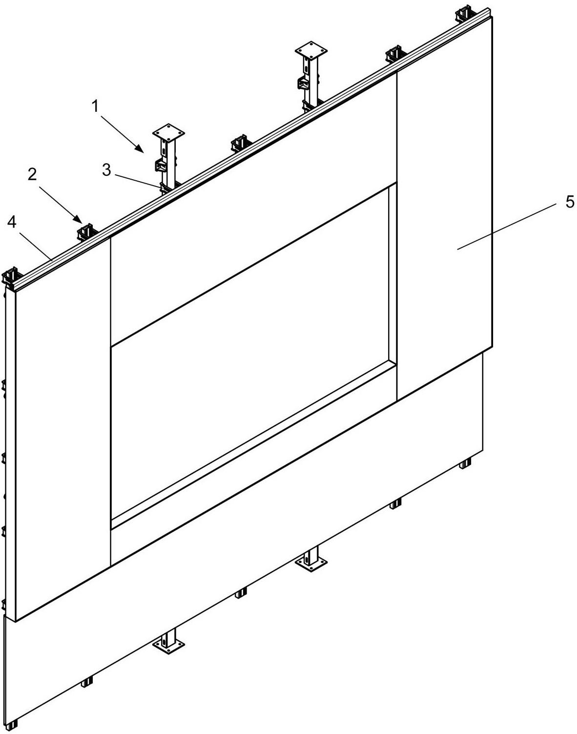 一种装配式悬空凹凸造型背景墙系统的制作方法