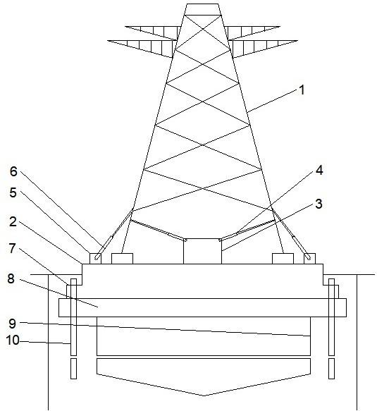 抗震型电力铁塔的制作方法