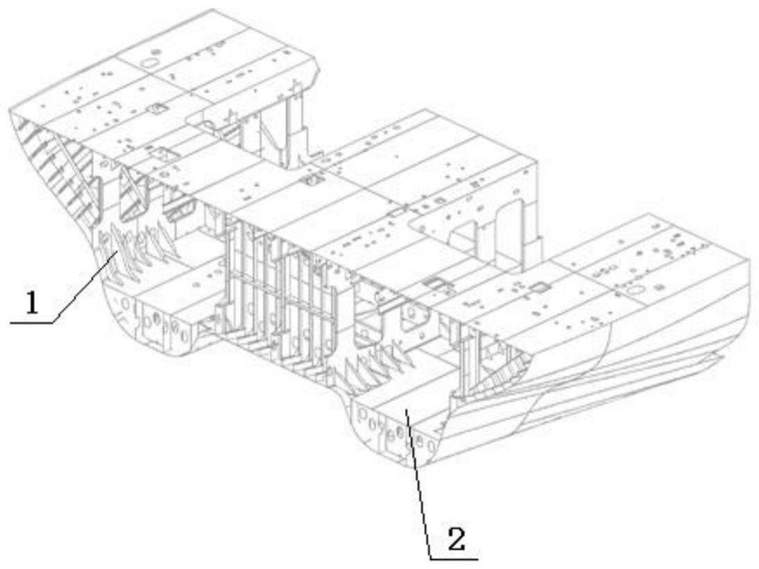 一种中型双艉LNG船机舱底部盆舾装的分段划分及加强方法与流程
