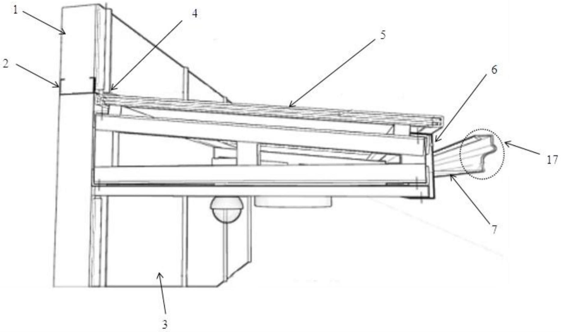 一种可周转节能板房雨棚的制作方法
