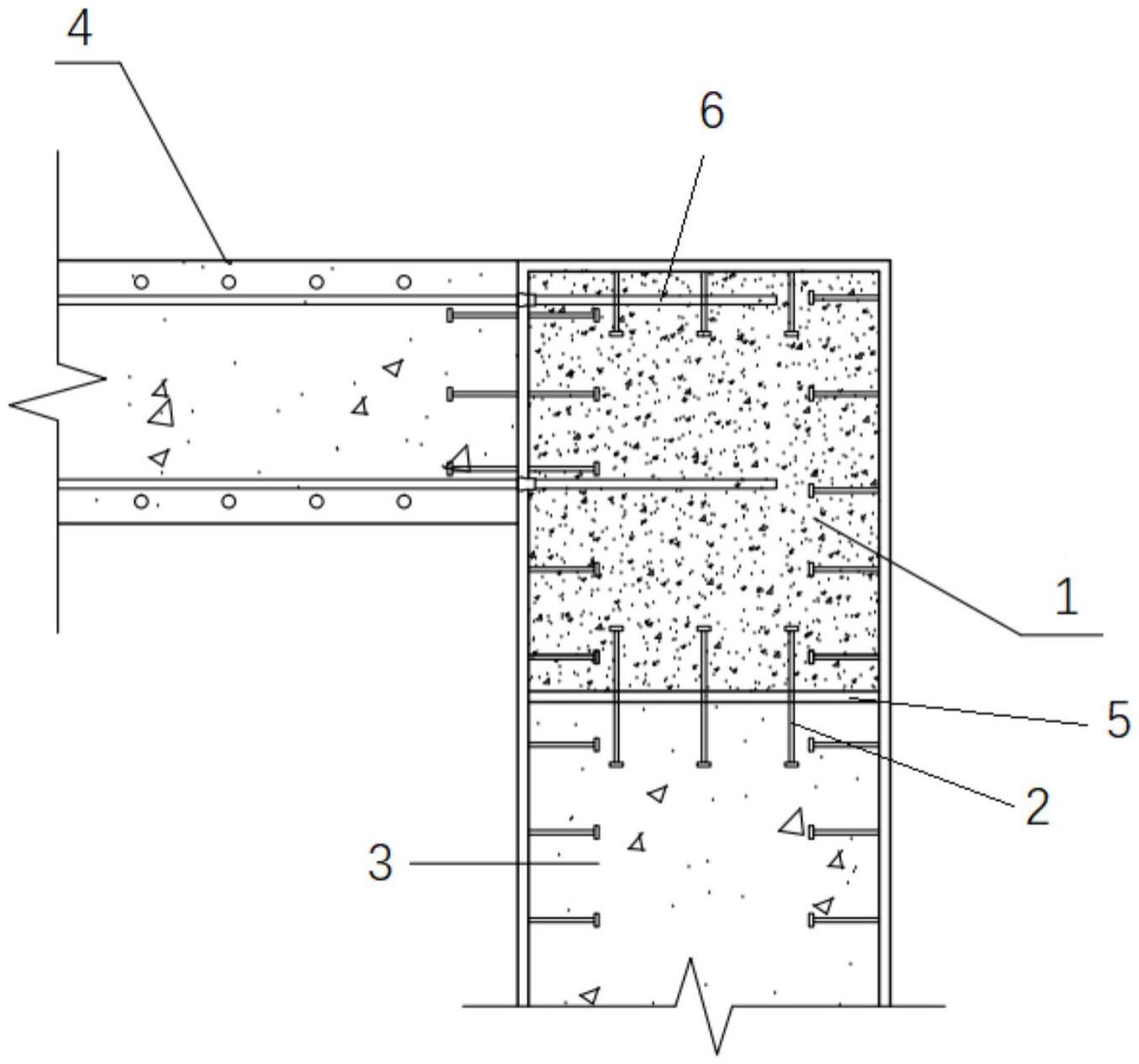 一种墙体与屋面板的节点的连接结构及核电站厂房的制作方法