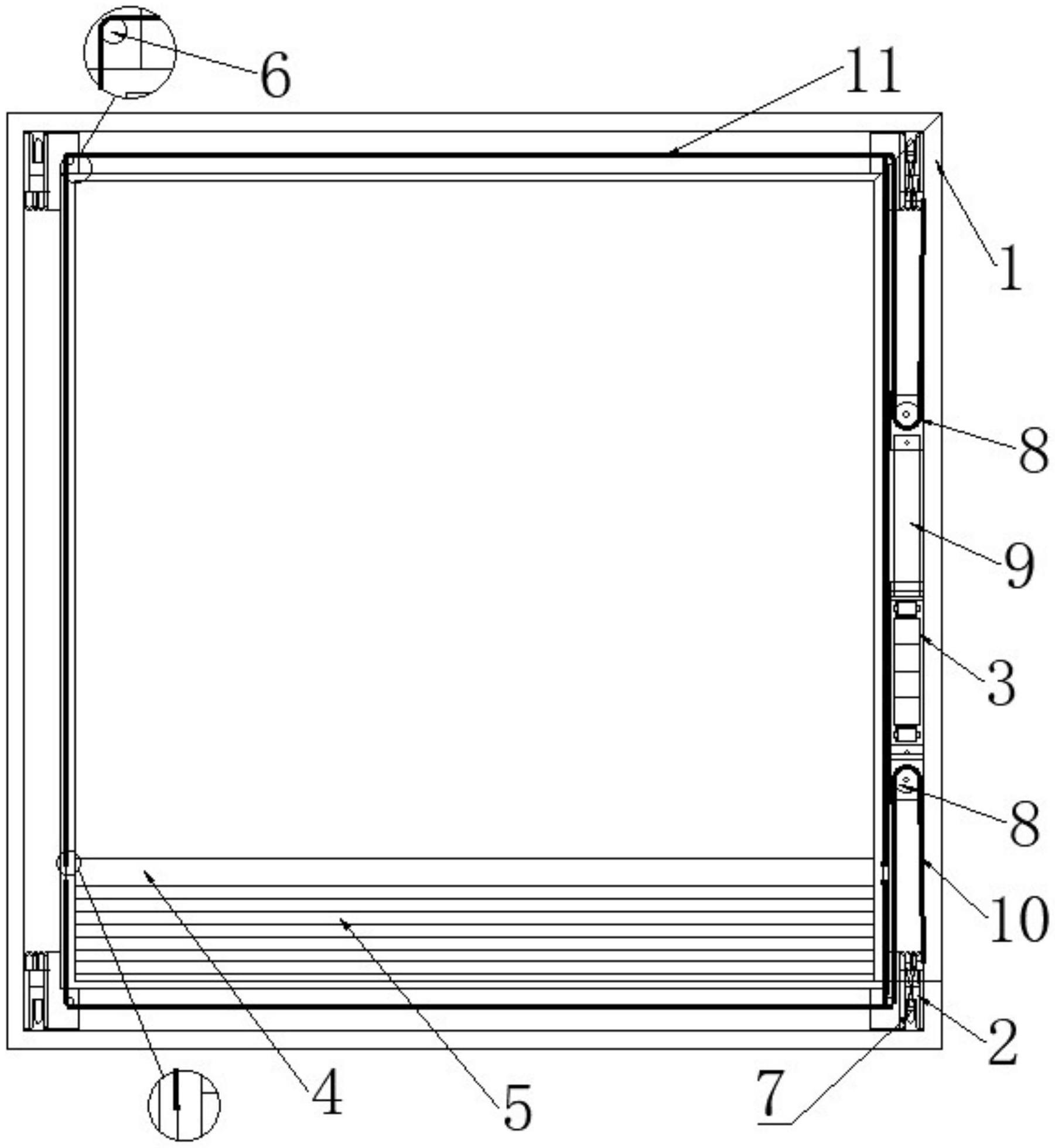 一种内置百叶帘的中空玻璃门窗的制作方法