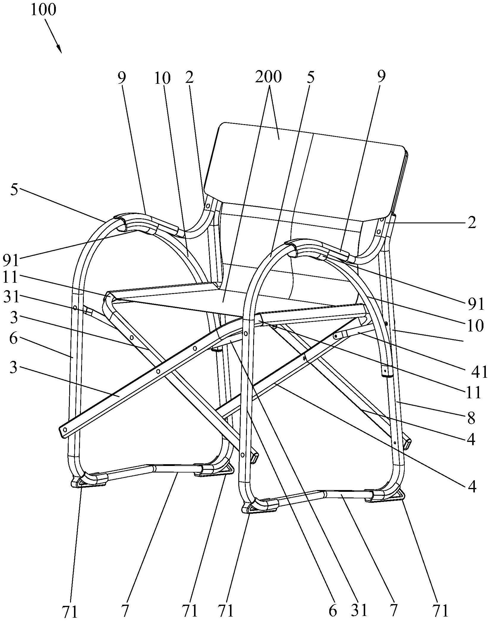 折叠椅架及折叠椅的制作方法