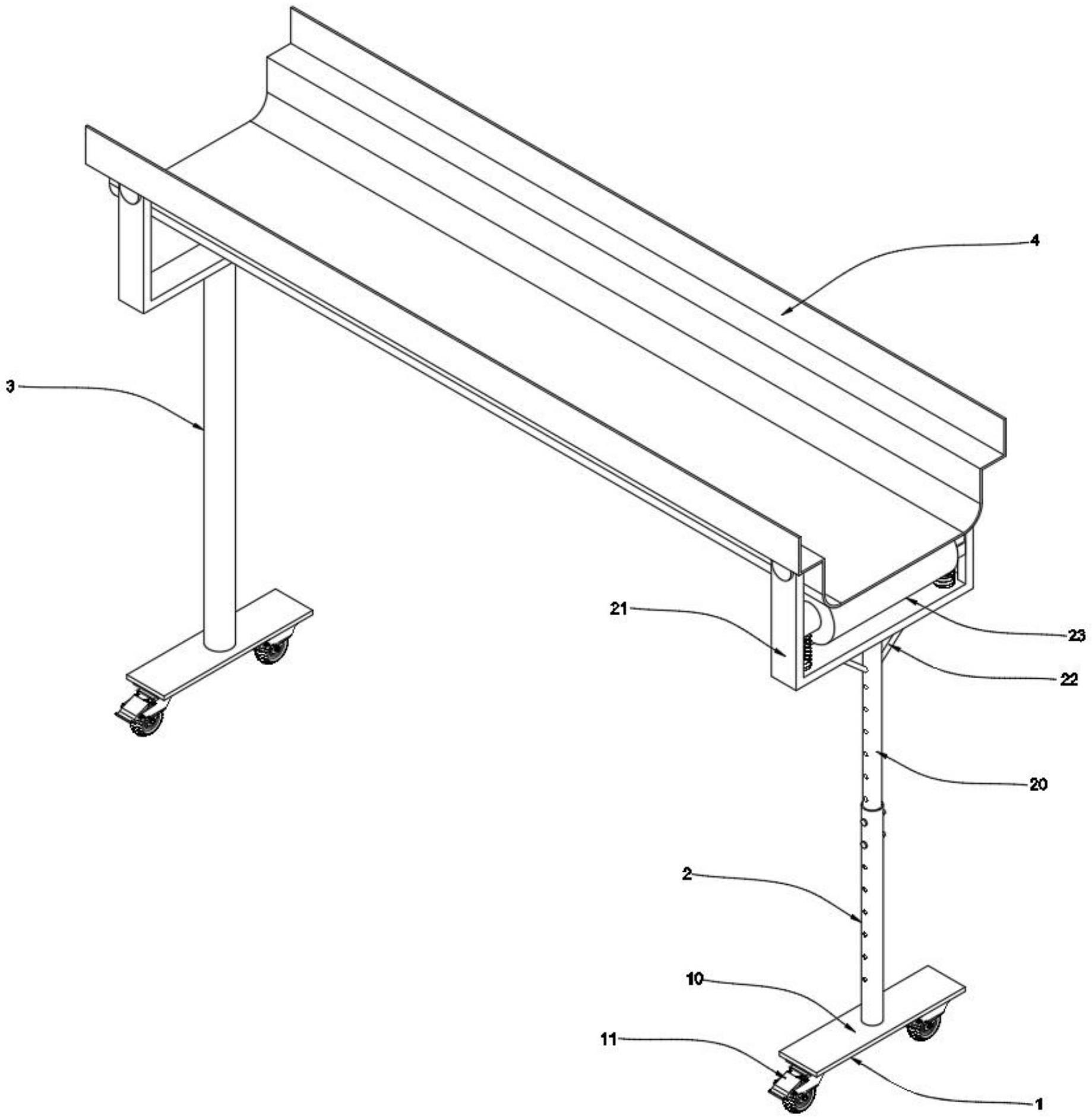 坡度可调式滑梯的旋转支撑组件的制作方法