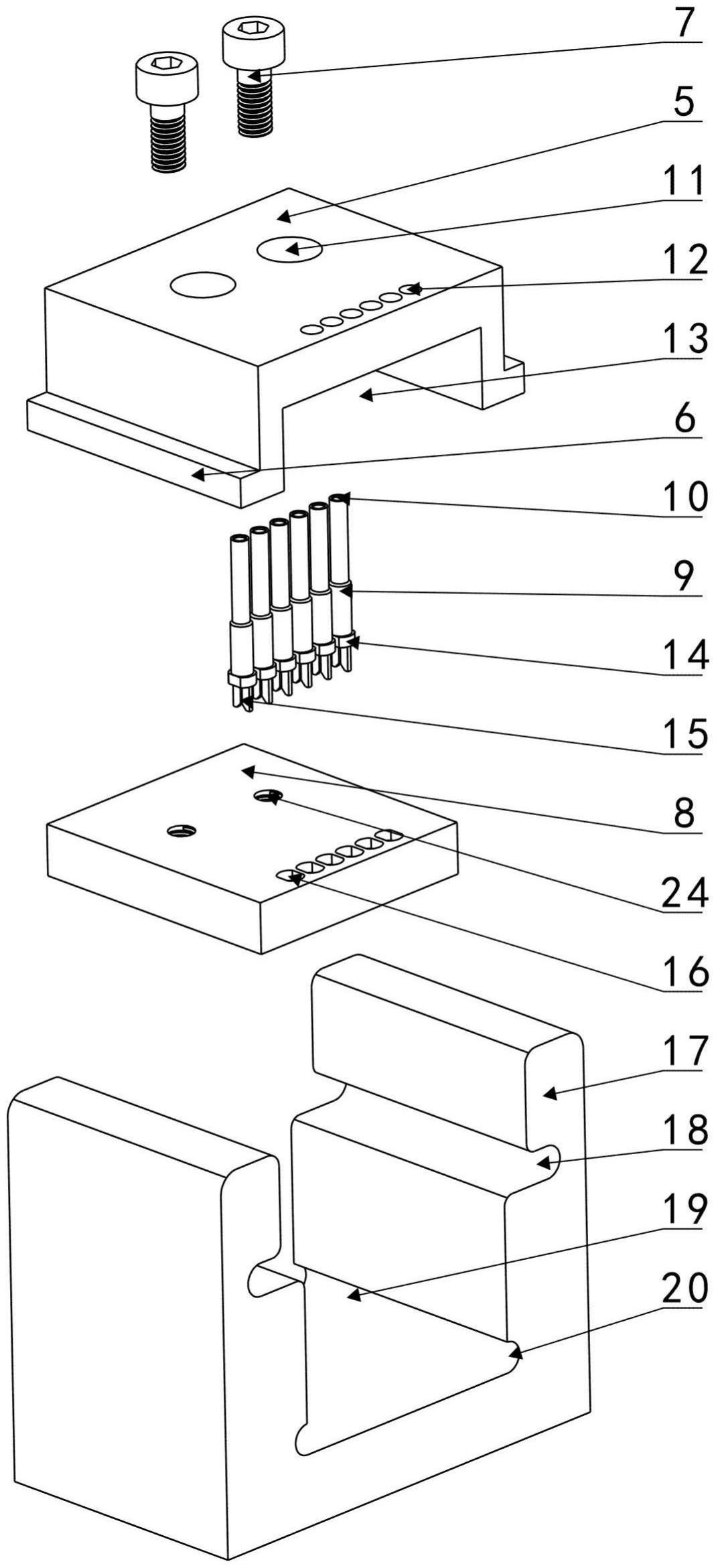 小尺寸接触件信号滤波器测试用夹具的制作方法