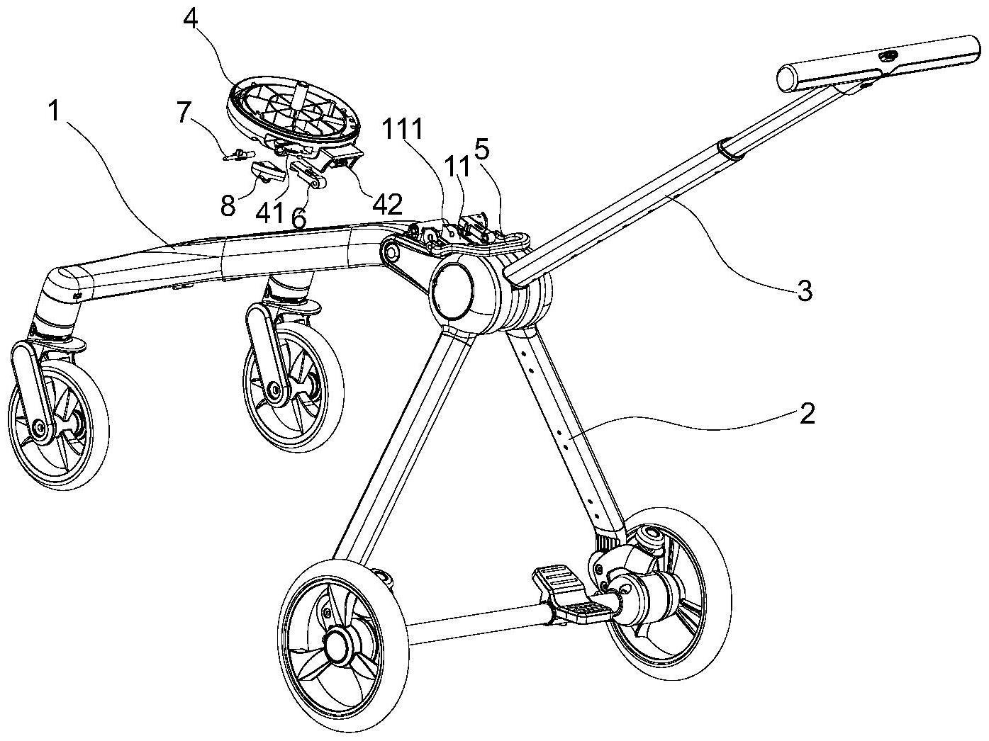 一种具有二道锁功能的婴儿推车的制作方法