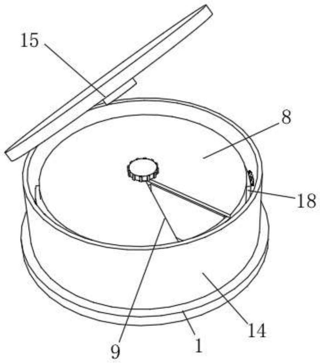 一种医用标本检测用放置盒的制作方法