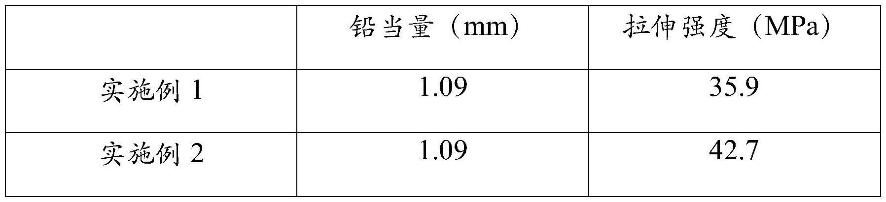 一种防护射线的复合材料、制备方法及其应用与流程