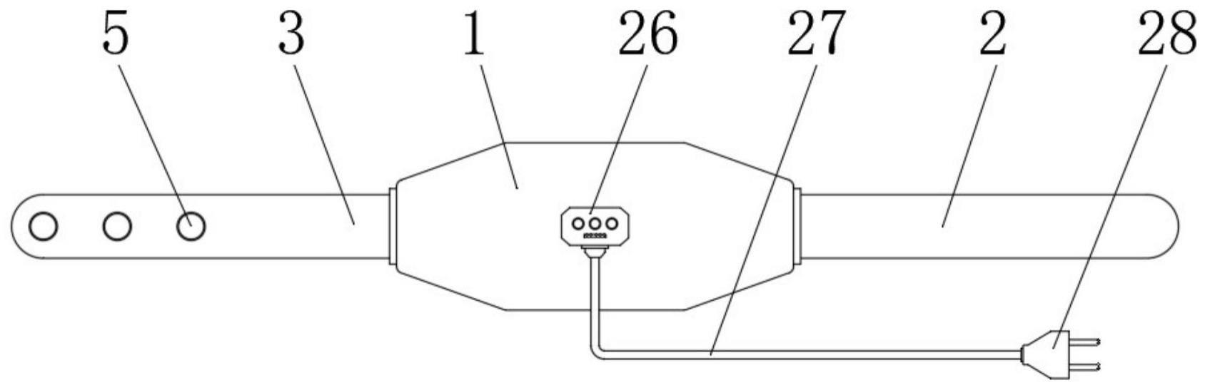 一种理疗用电热护腰带的制作方法