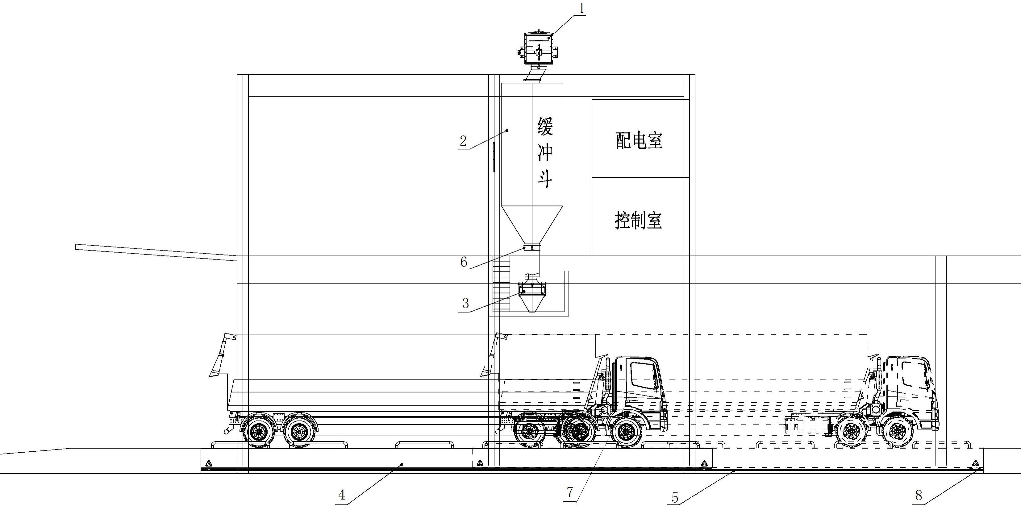 一种供散料装车用移动车载平台的制作方法