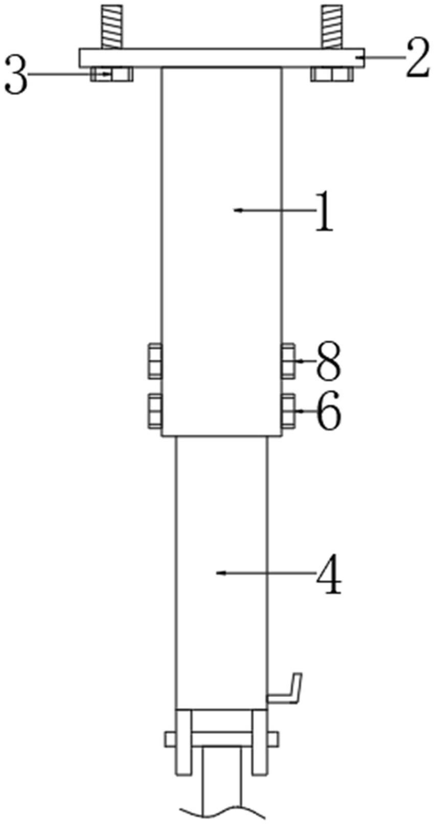 伸缩式超速吊梁架的制作方法