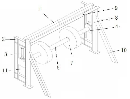 一种适用于悬臂堆料机的可调节压带轮装置的制作方法