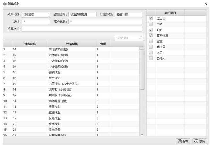 一种基于集装箱码头业务线上账单支付分组组合方法与流程