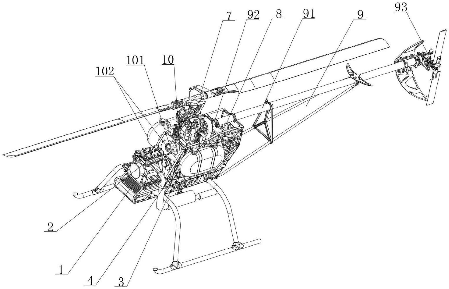 一种单旋翼直升机加强侧板结构的制作方法
