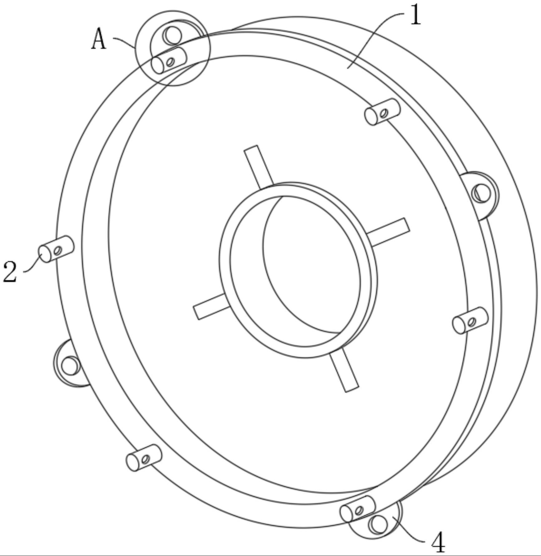 一种安装稳固性高的电机端盖的制作方法