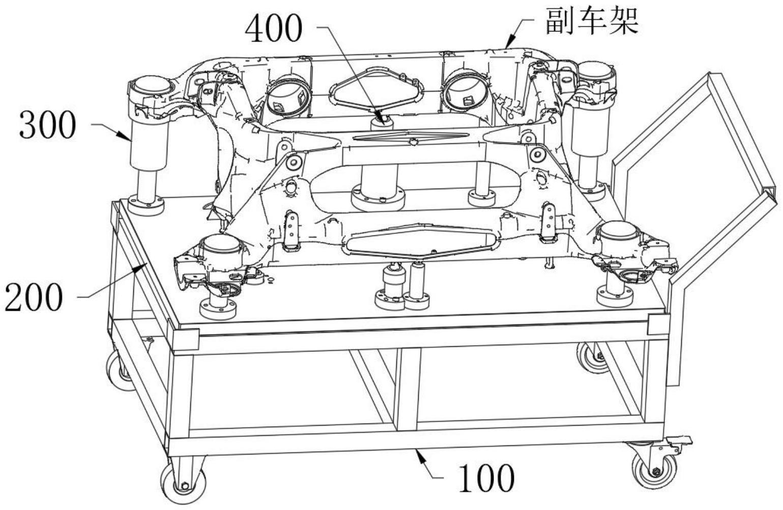 一种副车架开粗检具推车的制作方法