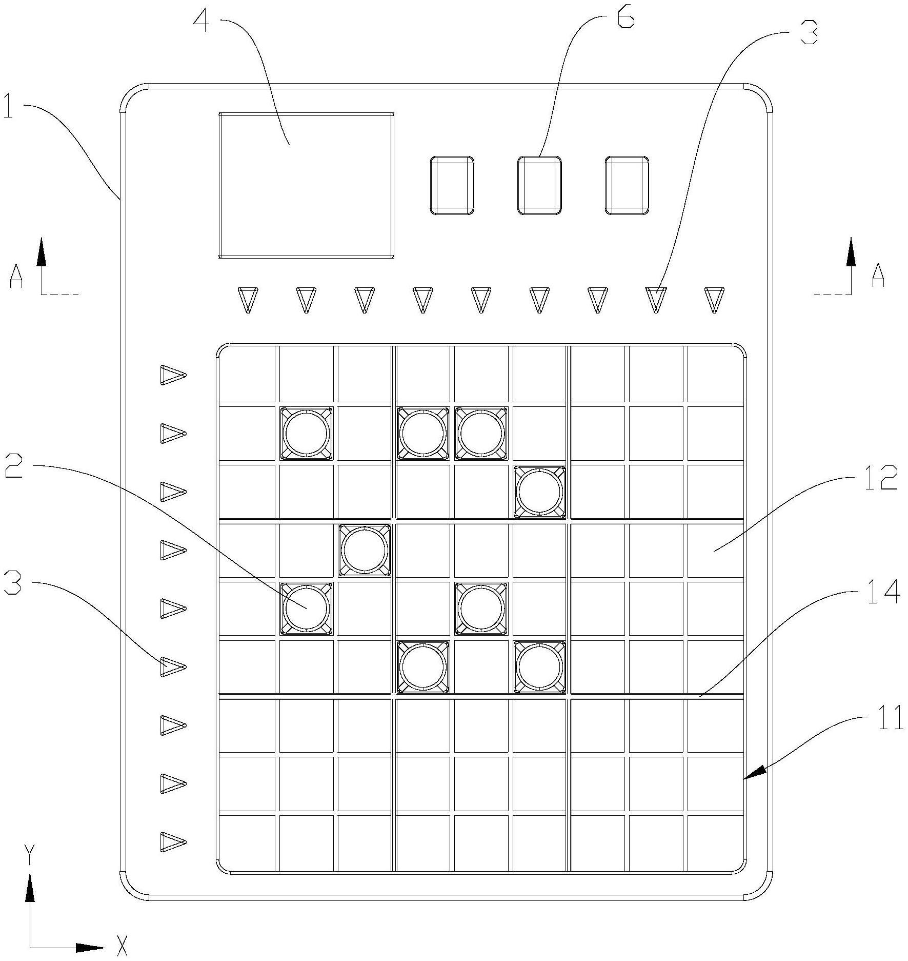 一种亮灯游戏棋盘的制作方法