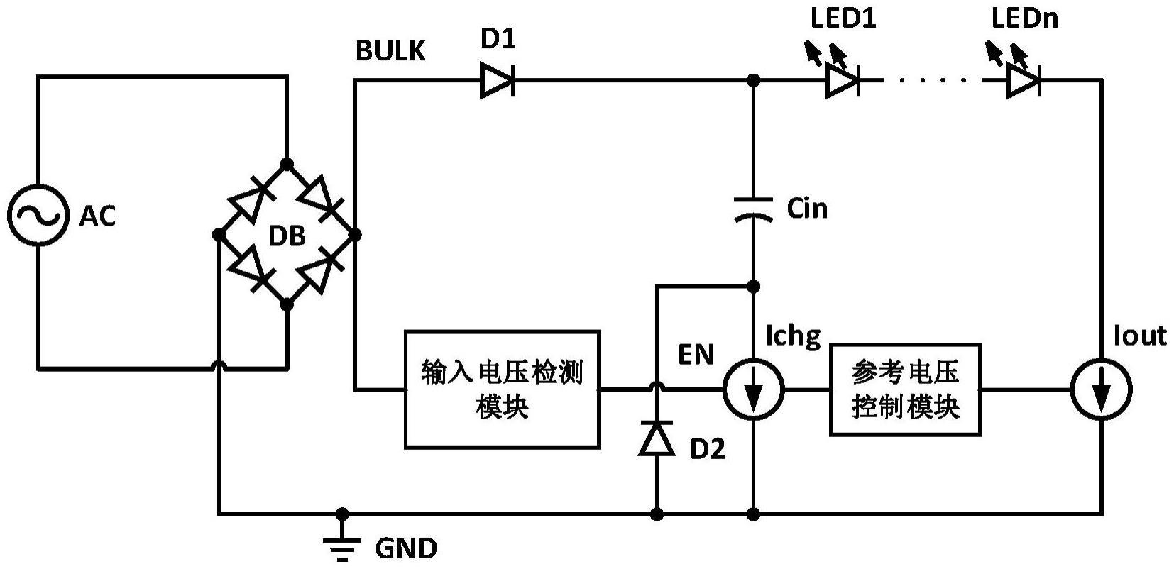 一种LED驱动电路及LED驱动芯片的制作方法