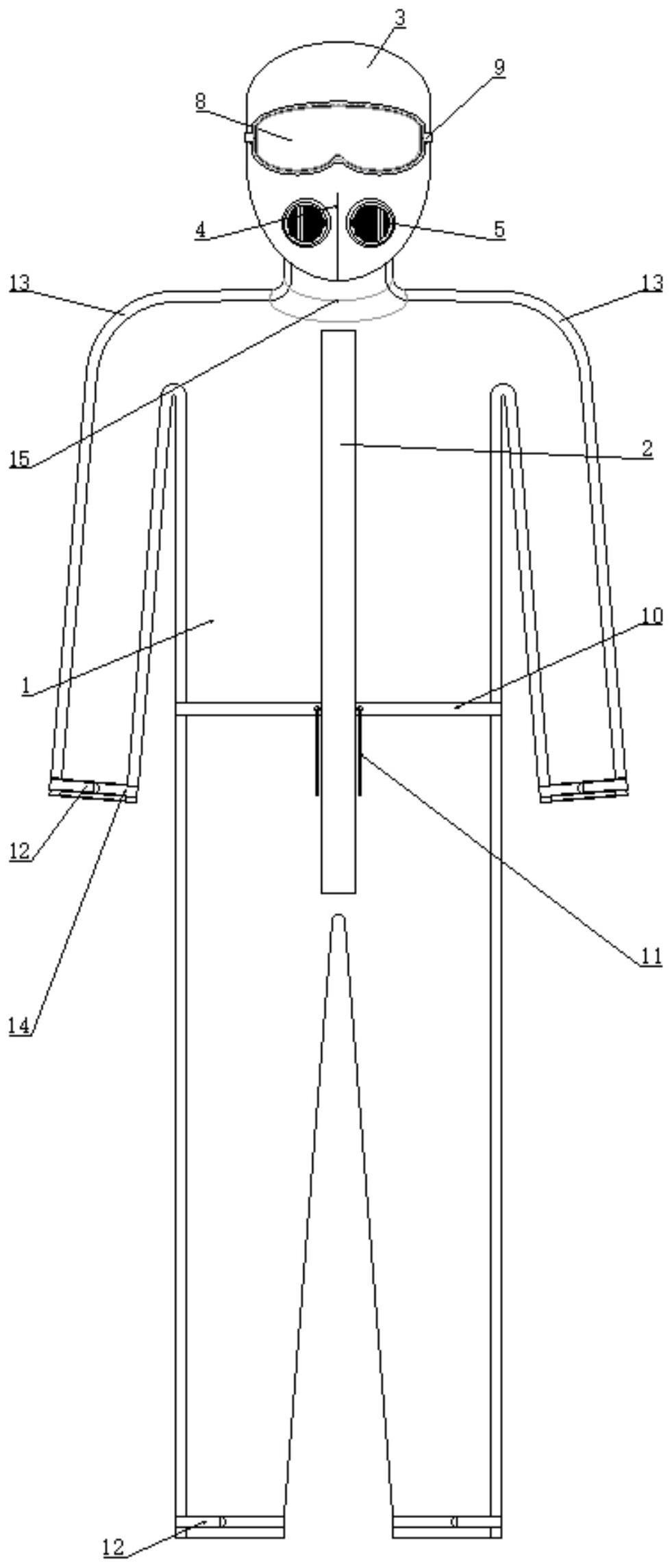 一种传染病临床治疗隔离服的制作方法