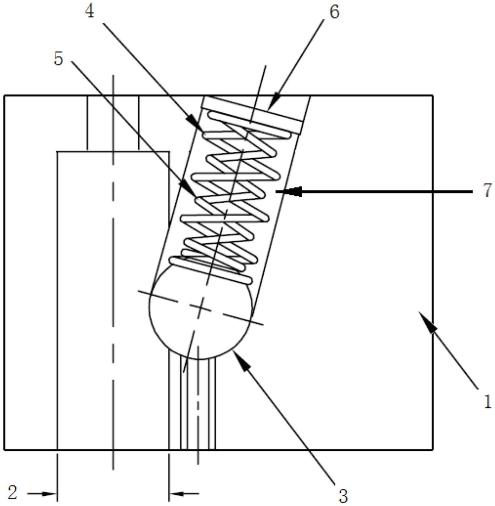 一种整体式双弹簧重载球锁固定座的制作方法