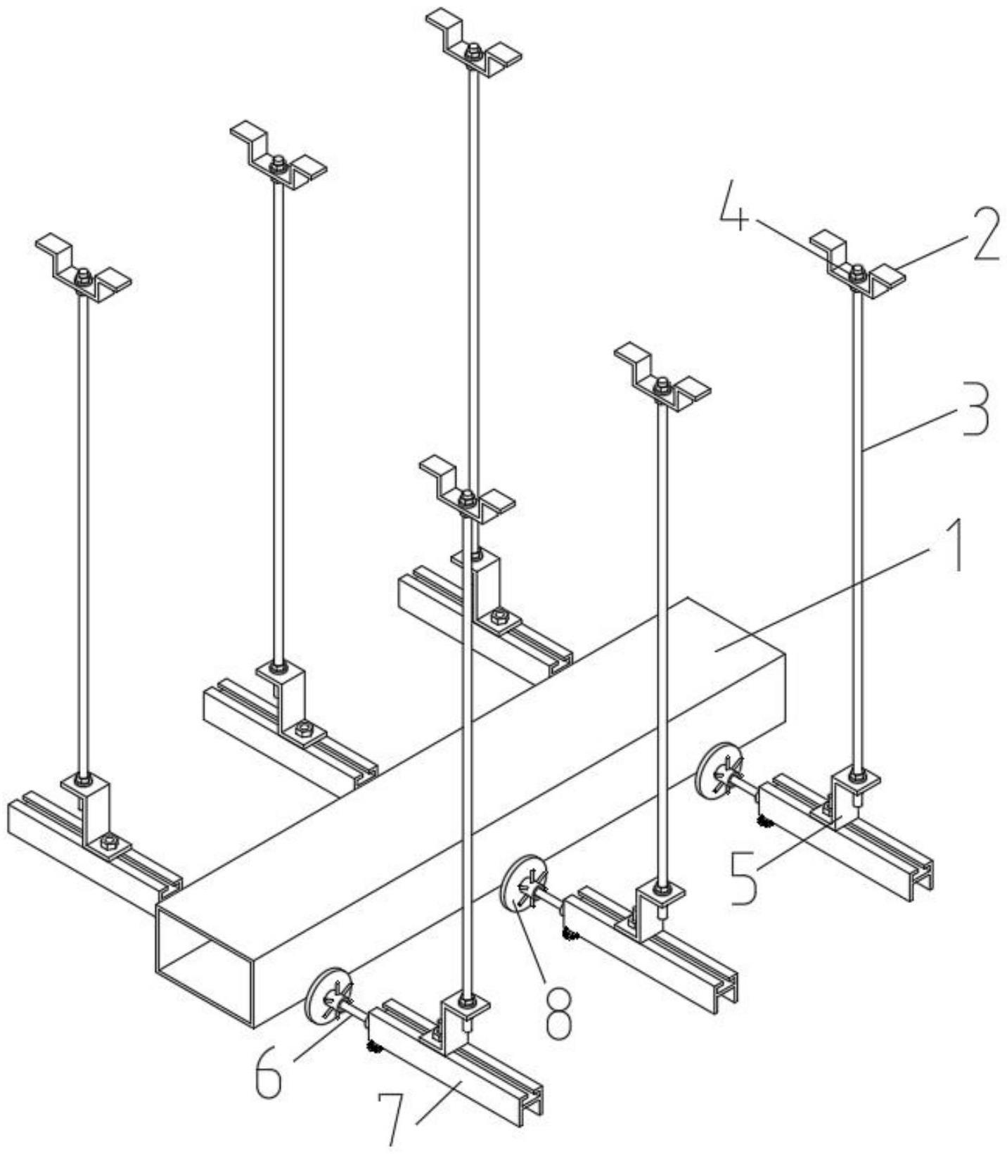 一种建筑排烟系统的吊挂安装装置的制作方法